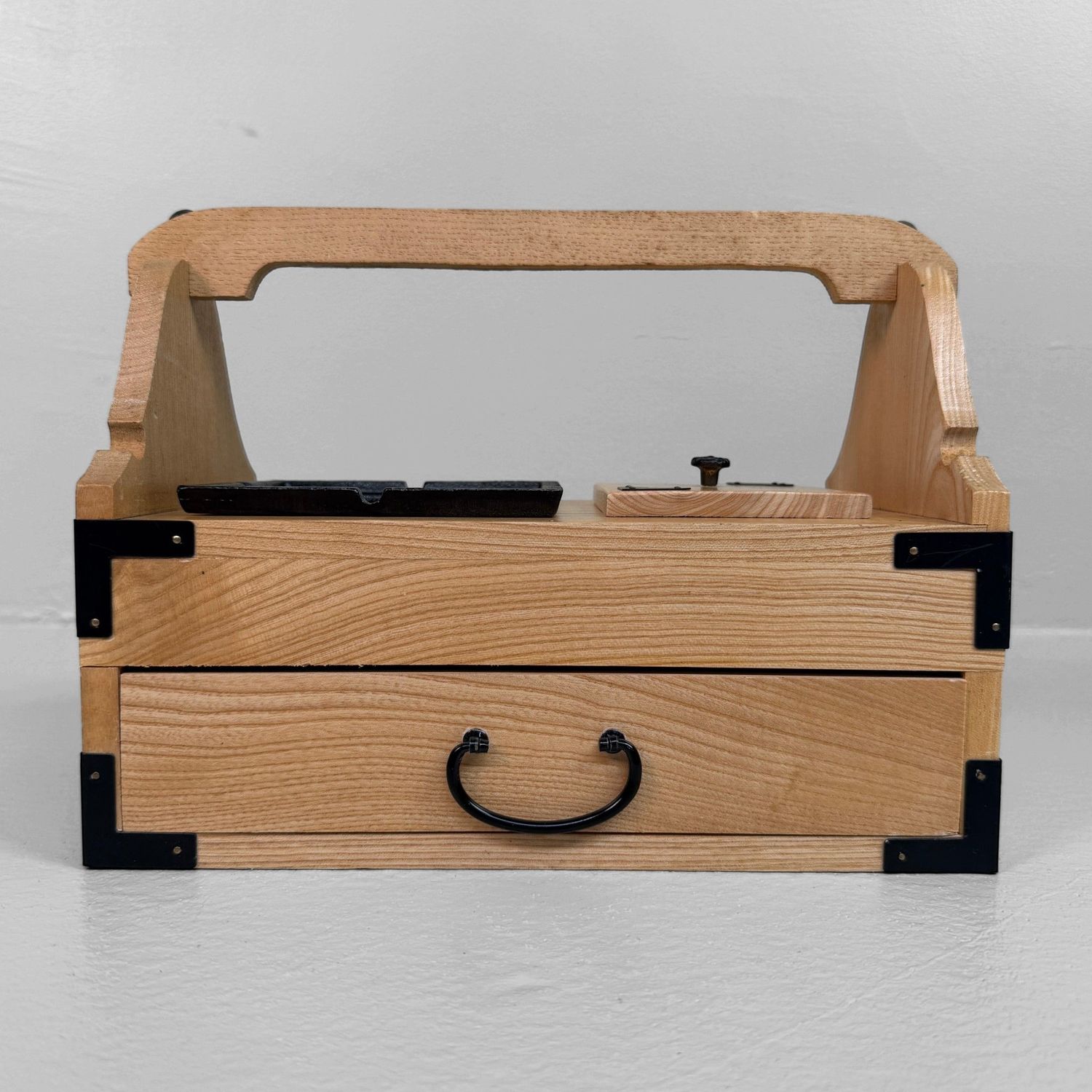 Japanese Wooden Tabako-bon, circa 1980