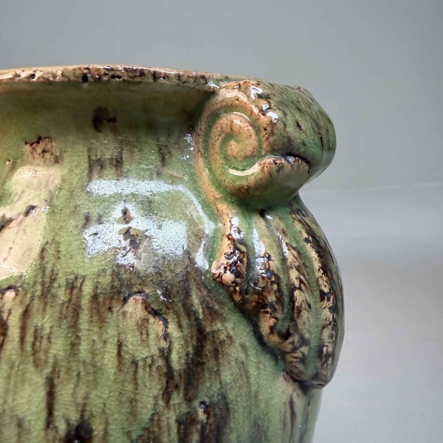 Pair of Vintage Ceramic Vases – 1950s, Calabria, Italy