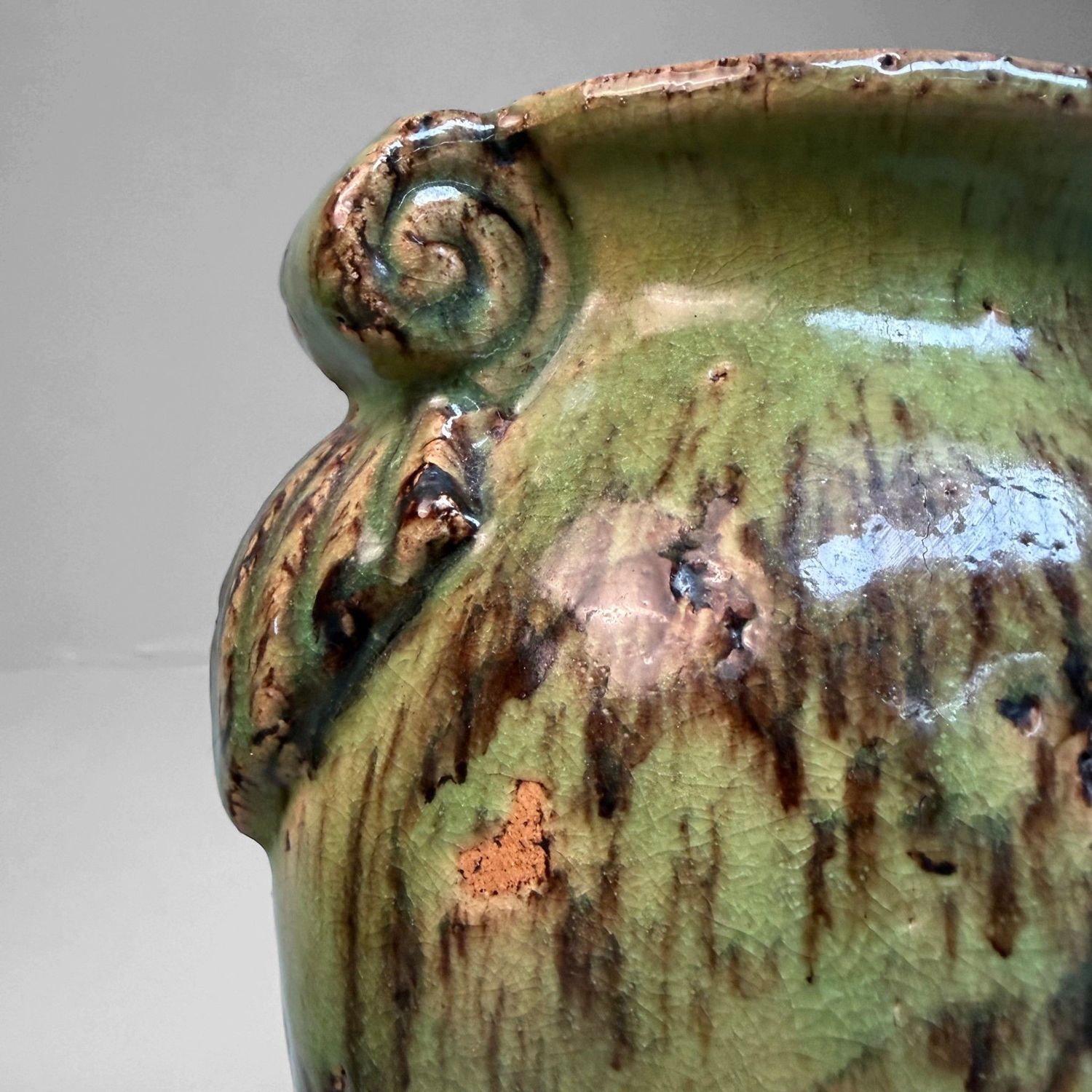 Pair of Vintage Ceramic Vases – 1950s, Calabria, Italy