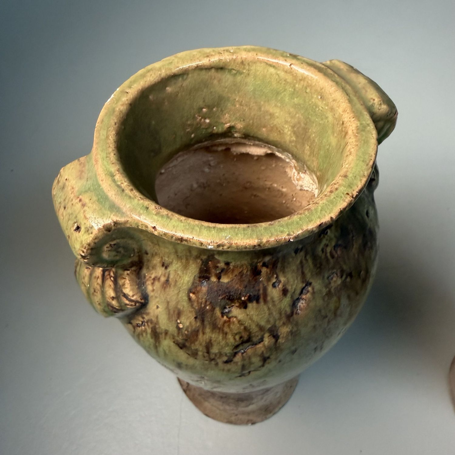 Pair of Vintage Ceramic Vases – 1950s, Calabria, Italy