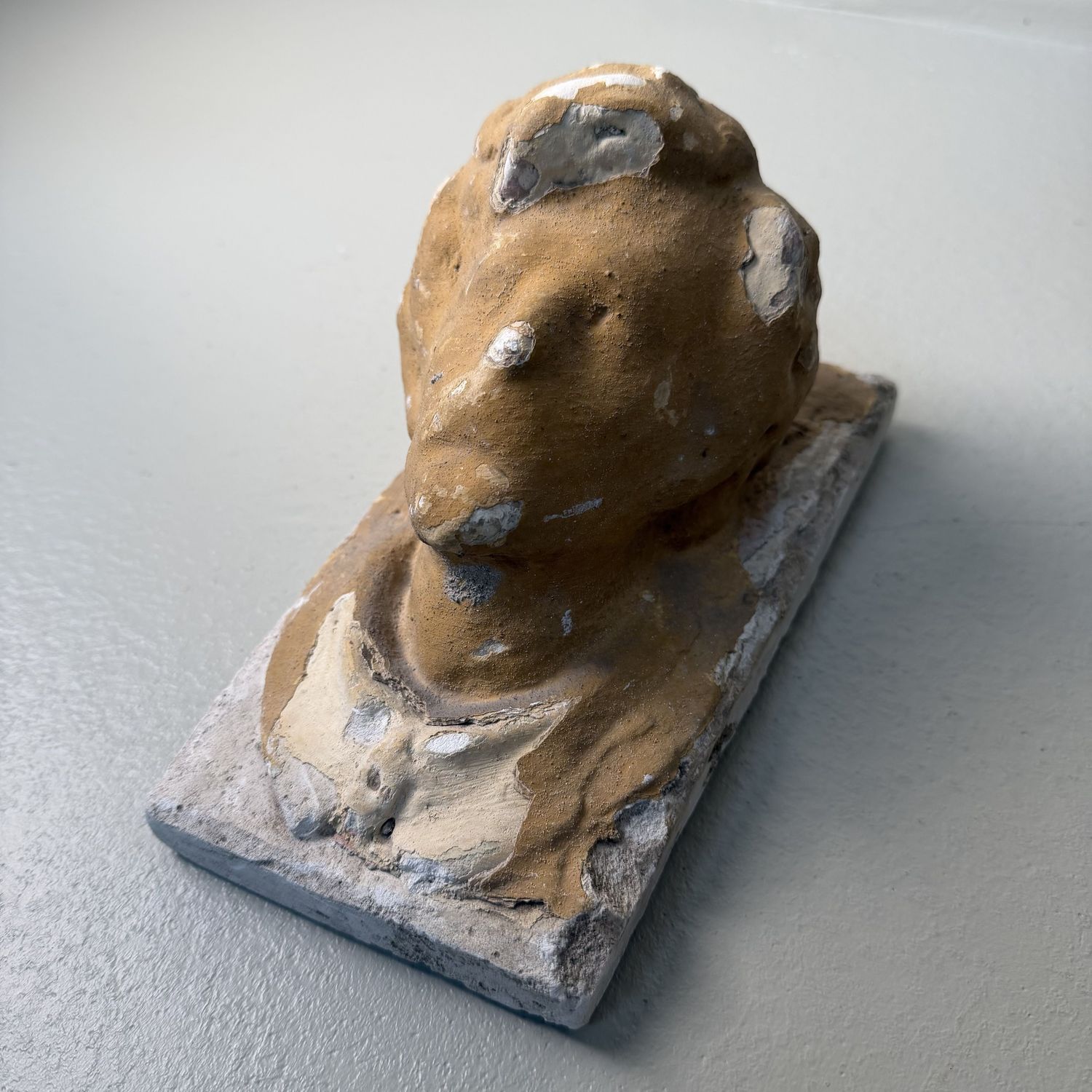Historic Architectural Ornament with Male Head, c. 1900, Kingdom of Hungary