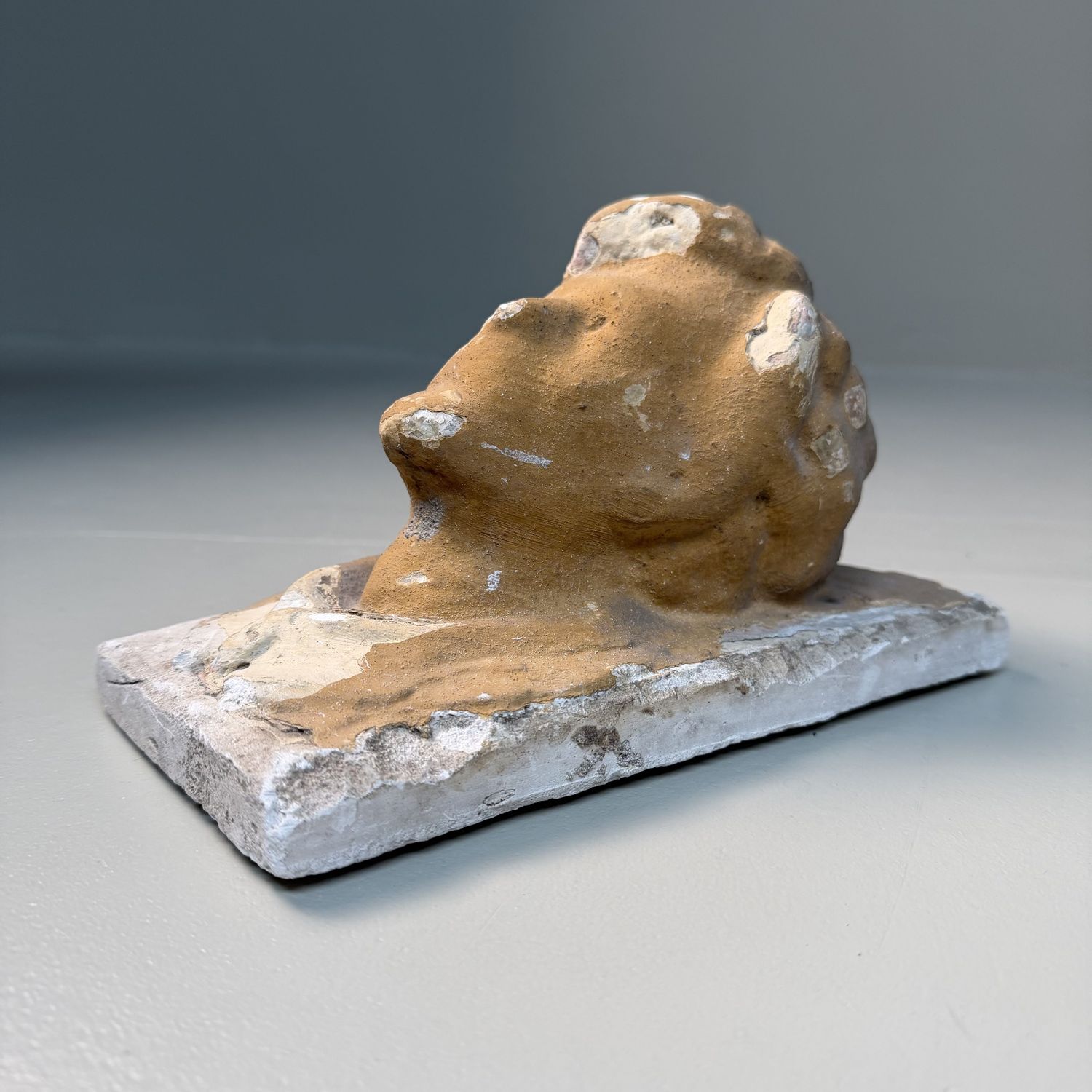 Historic Architectural Ornament with Male Head, c. 1900, Kingdom of Hungary