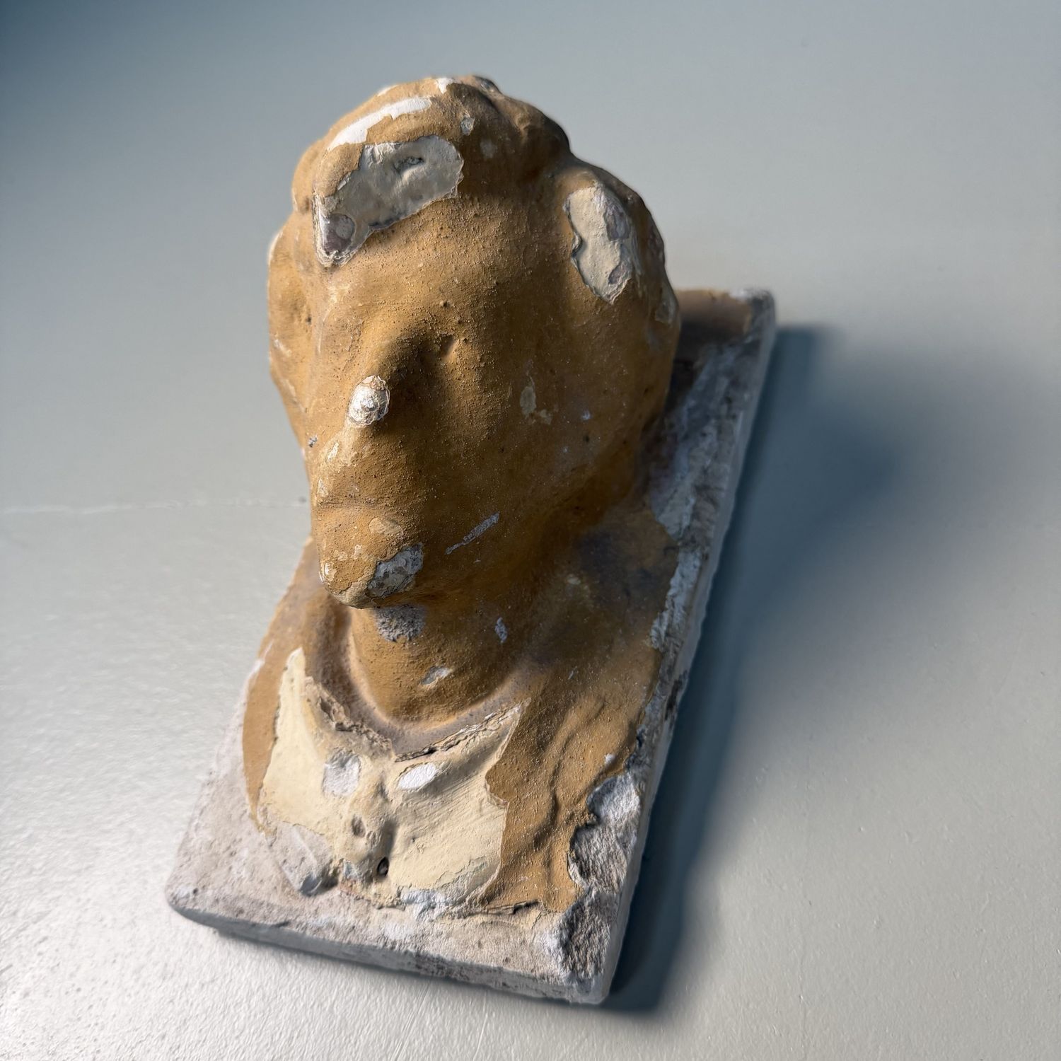 Historic Architectural Ornament with Male Head, c. 1900, Kingdom of Hungary