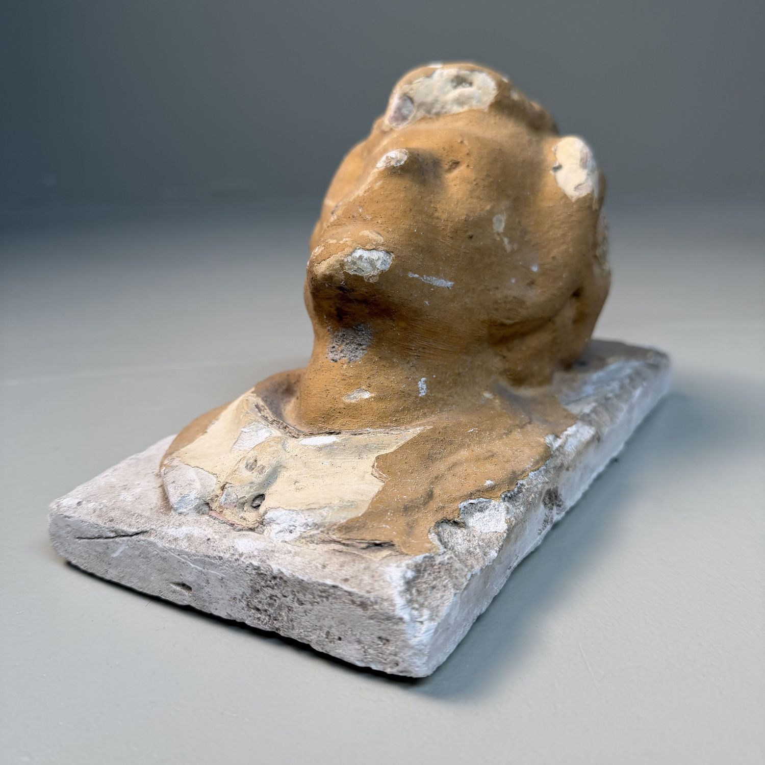 Historic Architectural Ornament with Male Head, c. 1900, Kingdom of Hungary
