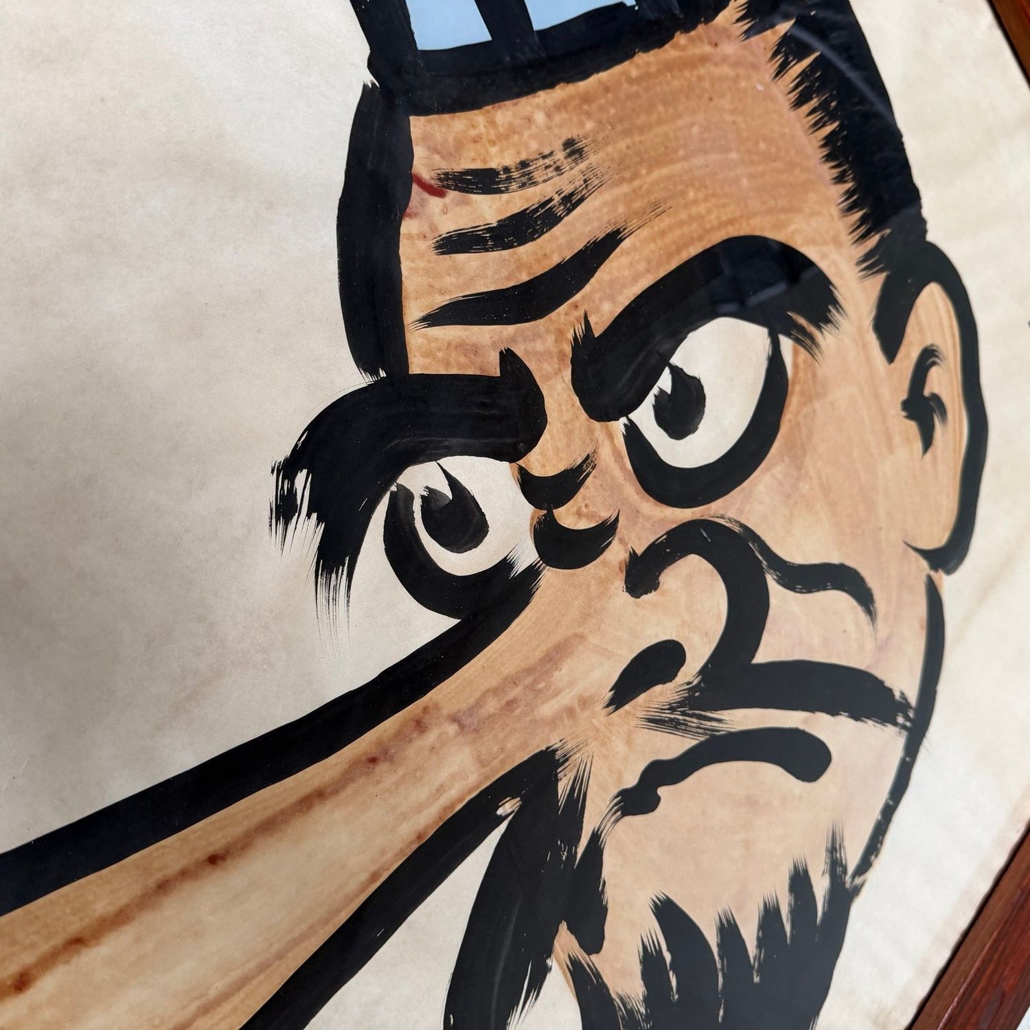 Japanese Tengu Painting Signed Arashi – 1959