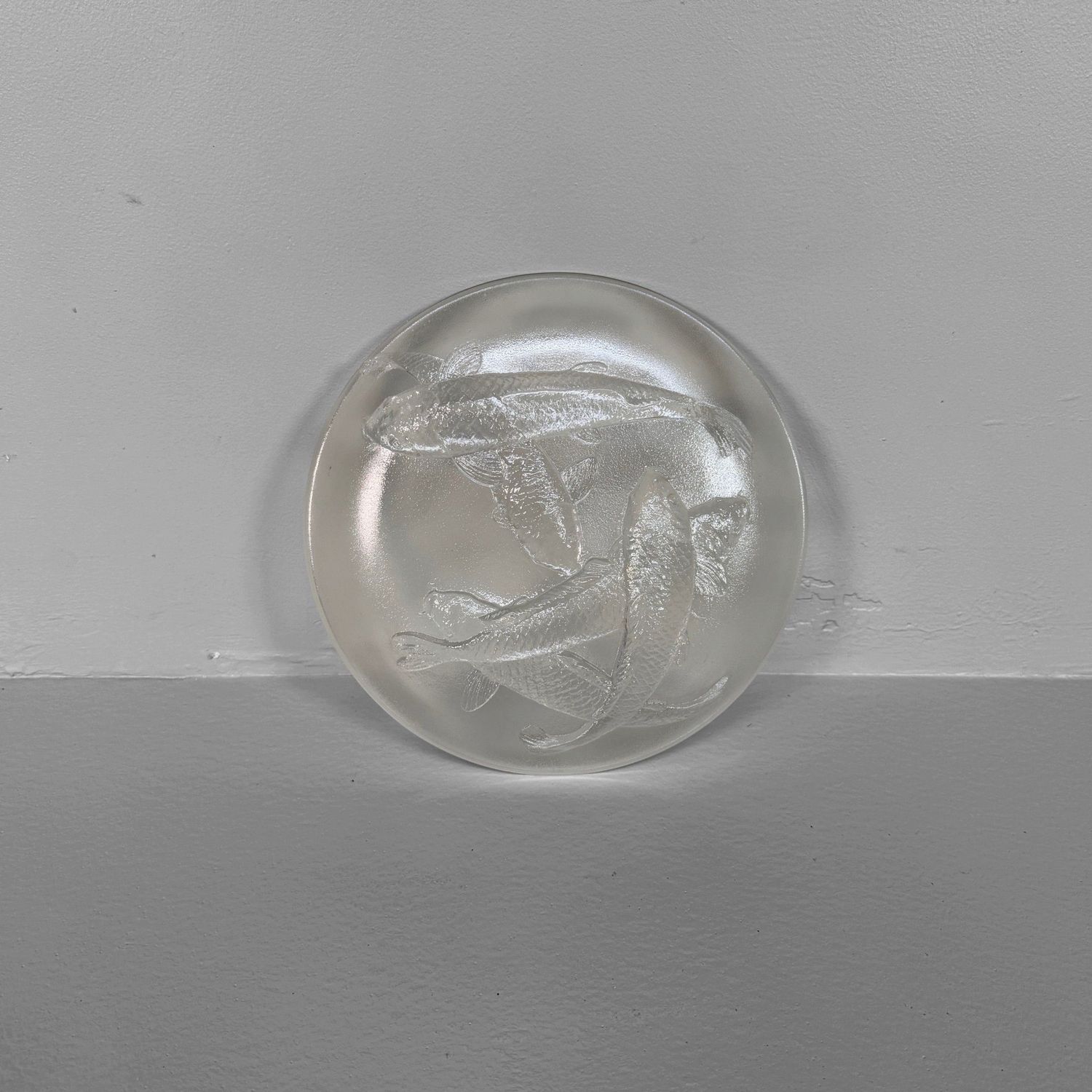 Glass Koi Bowl by Ace Glass Tokyo, circa 1970, Japan