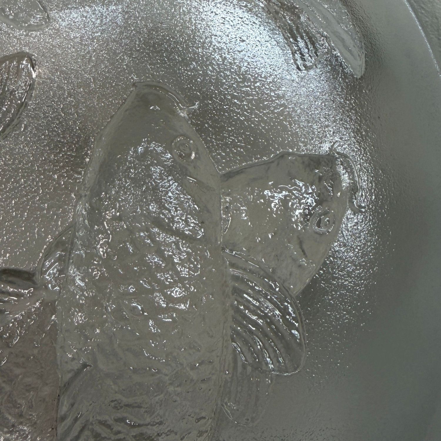Glass Koi Bowl by Ace Glass Tokyo, circa 1970, Japan