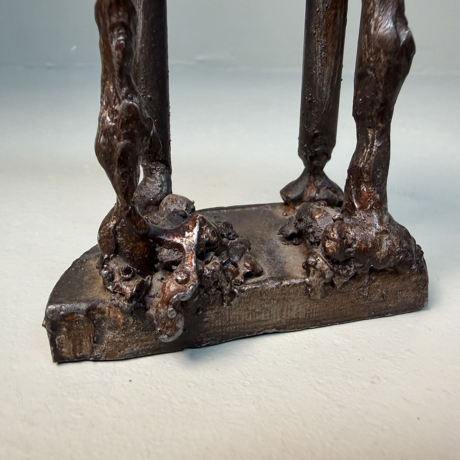 Metal Dog Sculpture, Robert H. Crutchley – Late 20th Century