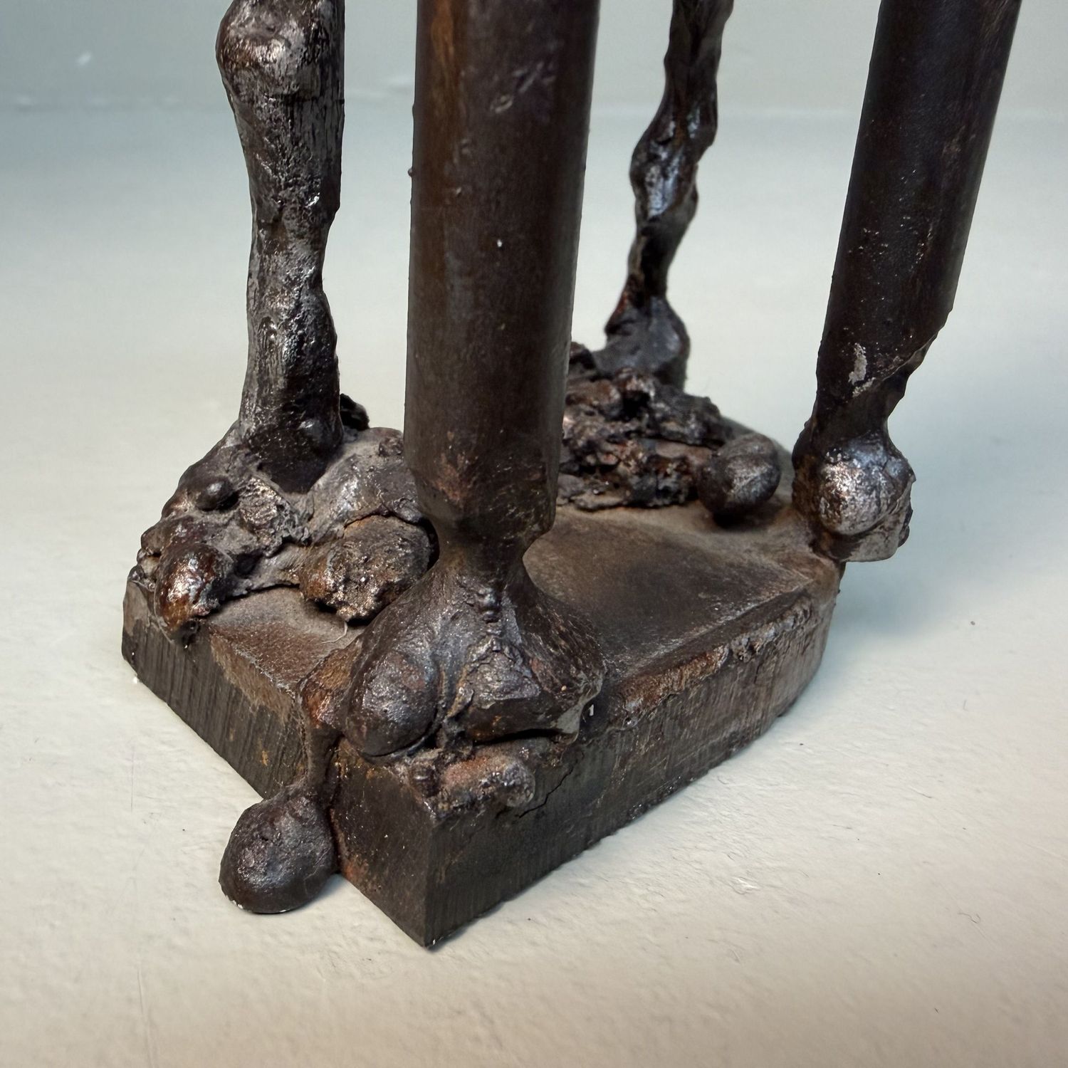 Metal Dog Sculpture, Robert H. Crutchley – Late 20th Century