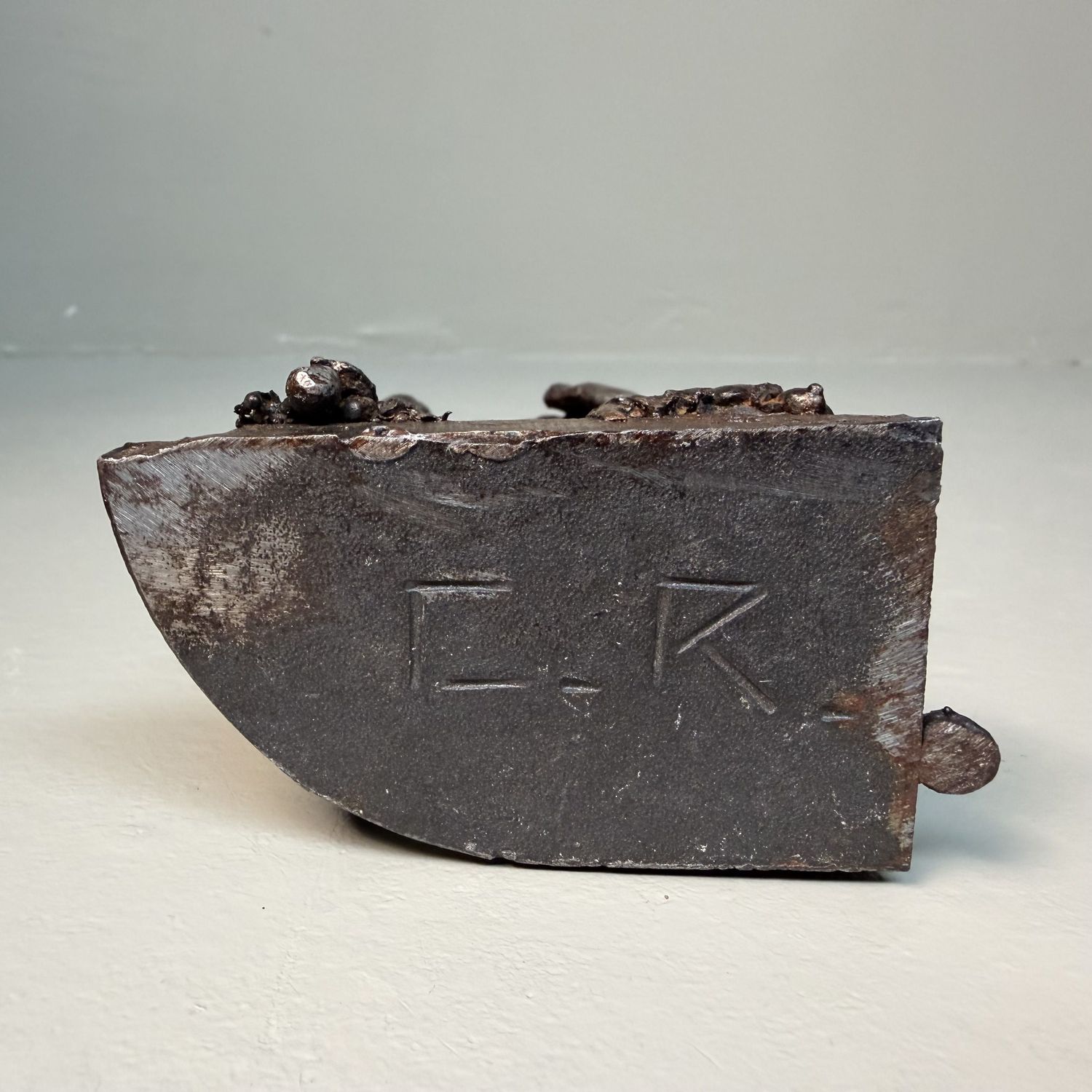 Metal Dog Sculpture, Robert H. Crutchley – Late 20th Century