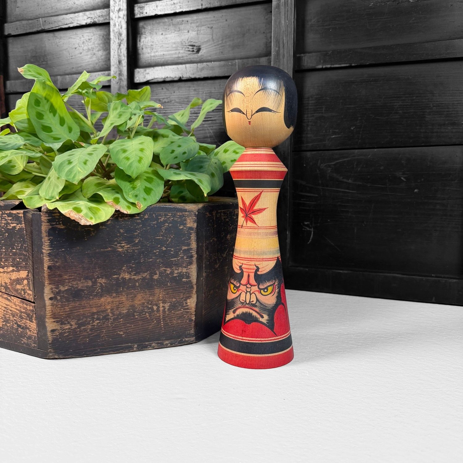 Japanse Kokeshi van Moriharu Kitayama, ca. 1980 Japanse Kokeshi van Moriharu Kitayama, ca. 1980