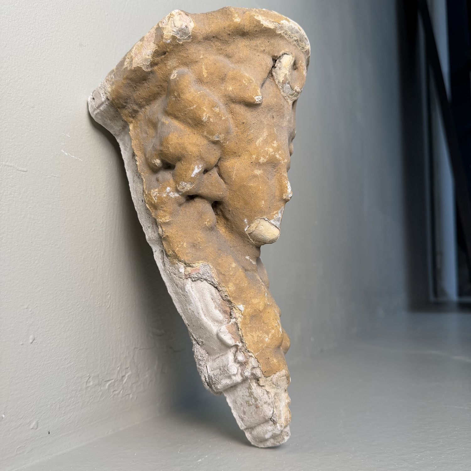 Historic Architectural Ornament with Female Head, c. 1900, Kingdom of Hungary