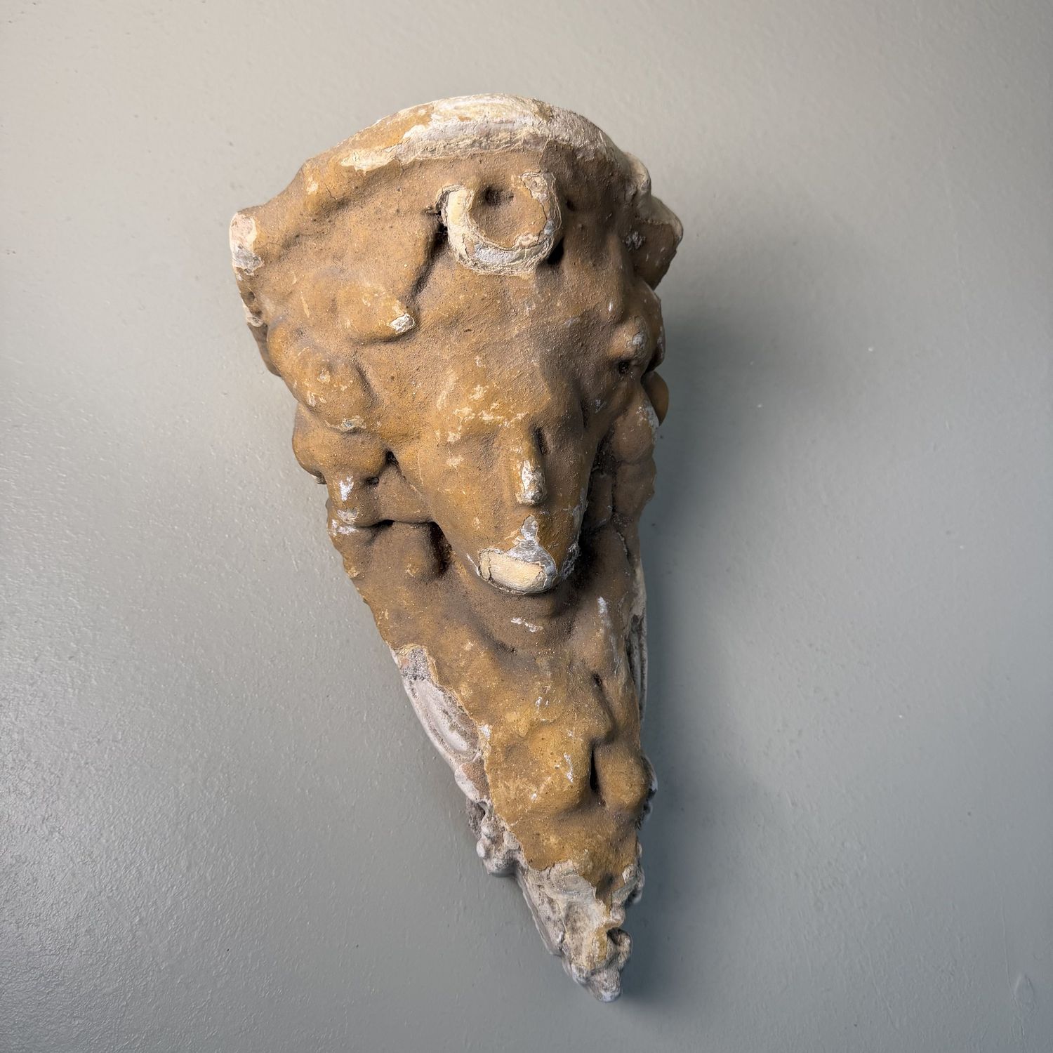 Historic Architectural Ornament with Female Head, c. 1900, Kingdom of Hungary