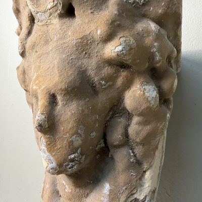 Historic Architectural Ornament with Female Head, c. 1900, Kingdom of Hungary