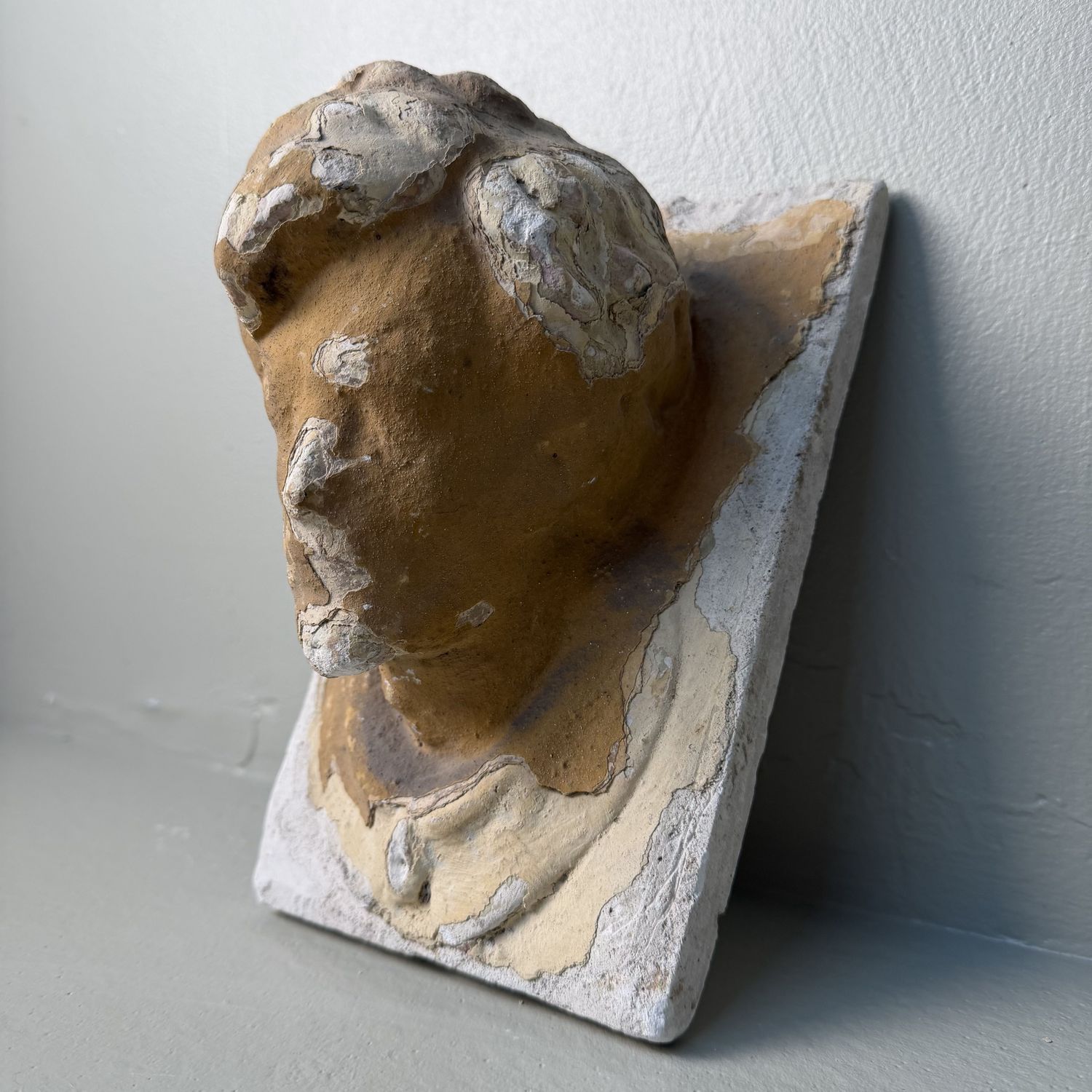 Historic Architectural Ornament with Male Head, c. 1900, Kingdom of Hungary, Romania