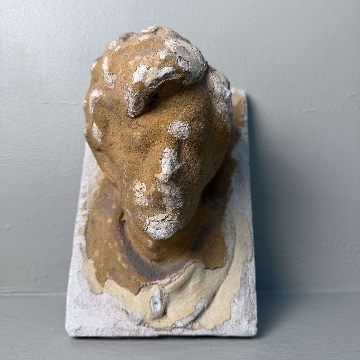 Historic Architectural Ornament with Male Head, c. 1900, Kingdom of Hungary, Romania