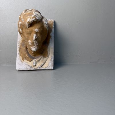 Historic Architectural Ornament with Male Head, c. 1900, Kingdom of Hungary, Romania