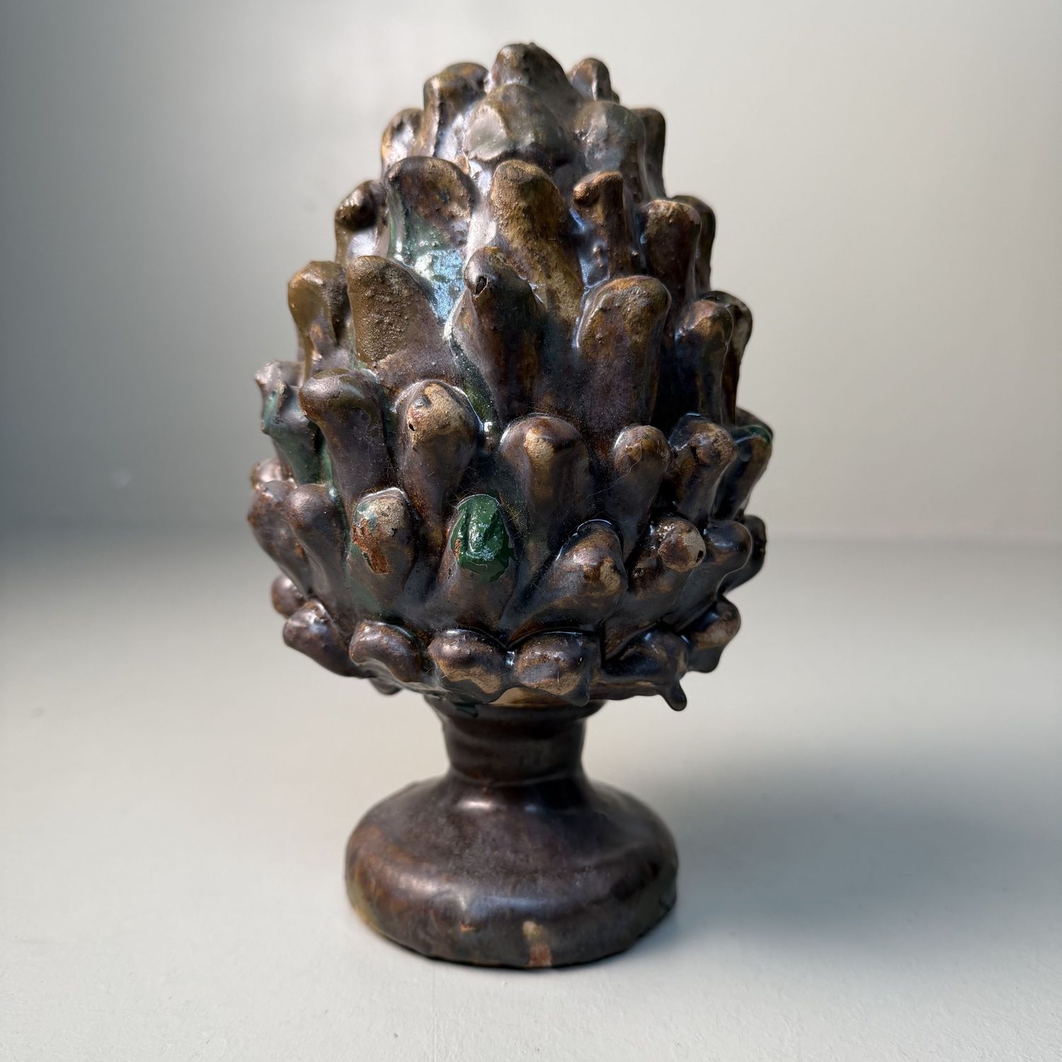 Ceramic Pine Cone by Rocco Condurso, Seminara, Italy