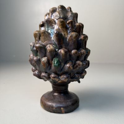 Ceramic Pine Cone by Rocco Condurso, Seminara, Italy