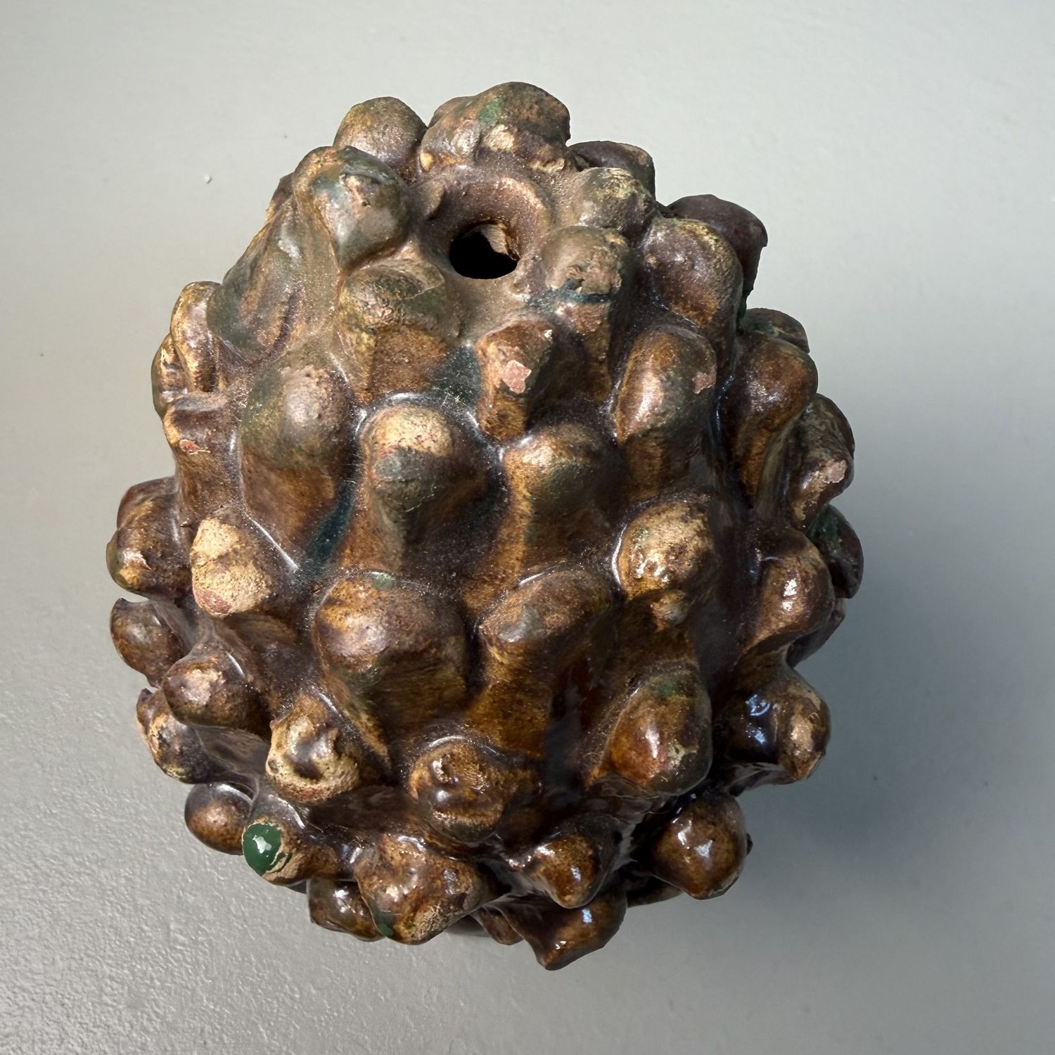 Ceramic Pine Cone by Rocco Condurso, Seminara, Italy