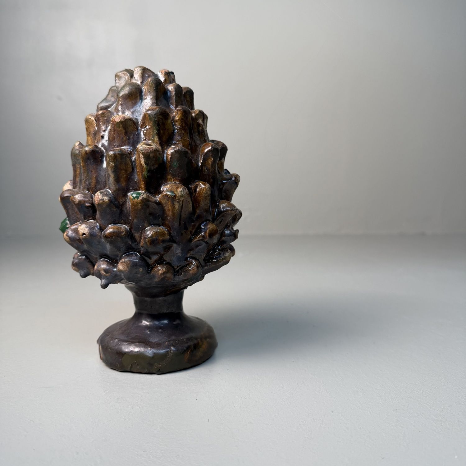 Ceramic Pine Cone by Rocco Condurso, Seminara, Italy