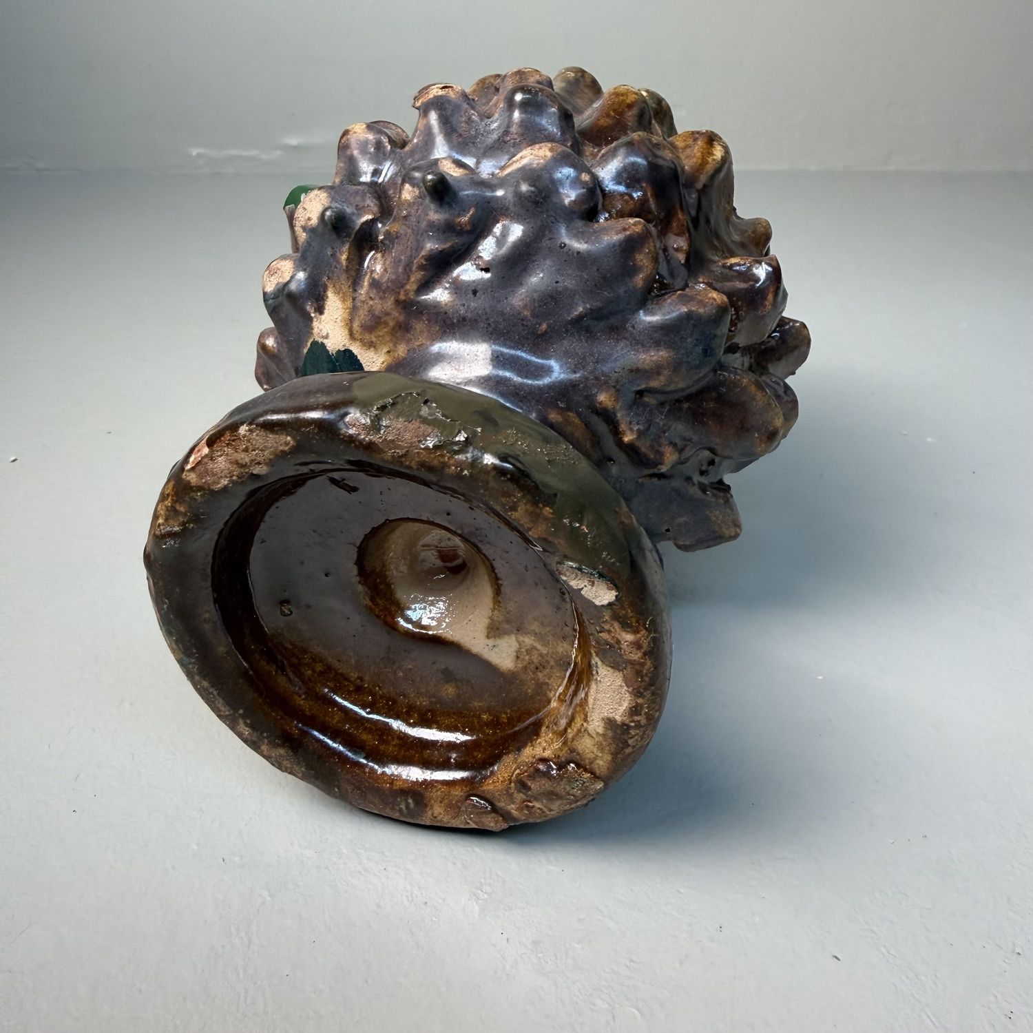 Ceramic Pine Cone by Rocco Condurso, Seminara, Italy