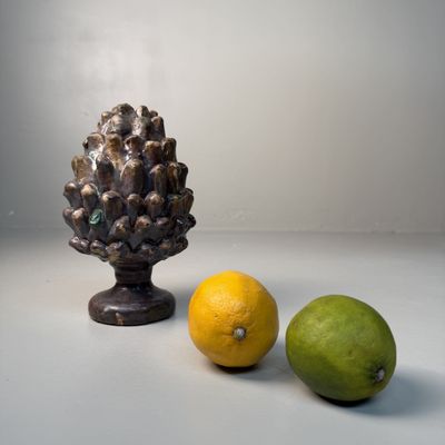Ceramic Pine Cone by Rocco Condurso, Seminara, Italy