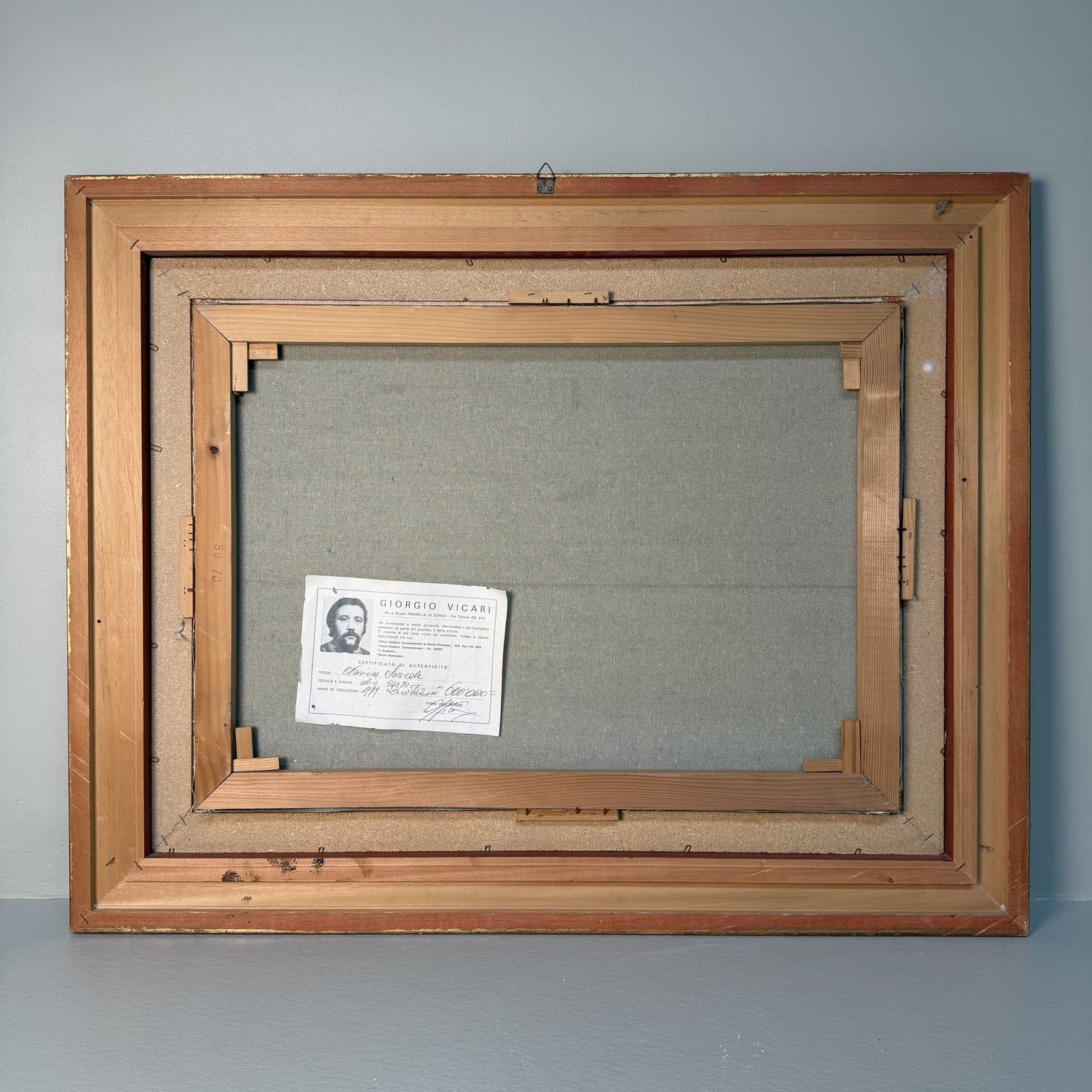 Giorgio Vicari Oil Painting – Evasione Surreale, 1979, Italy