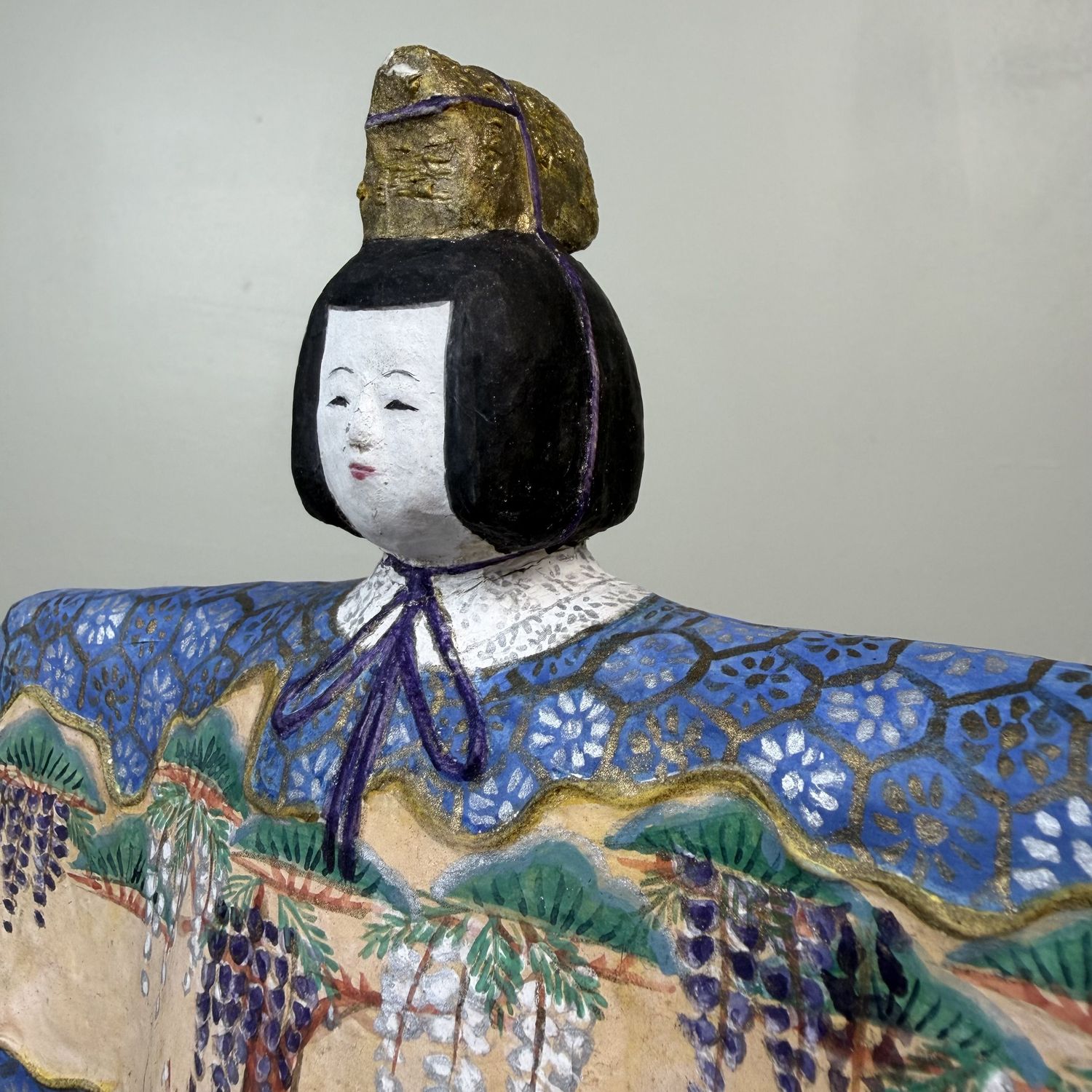 Japanese Tachibina Hina Doll Pair in Papier-mâché – 1959, Japan
