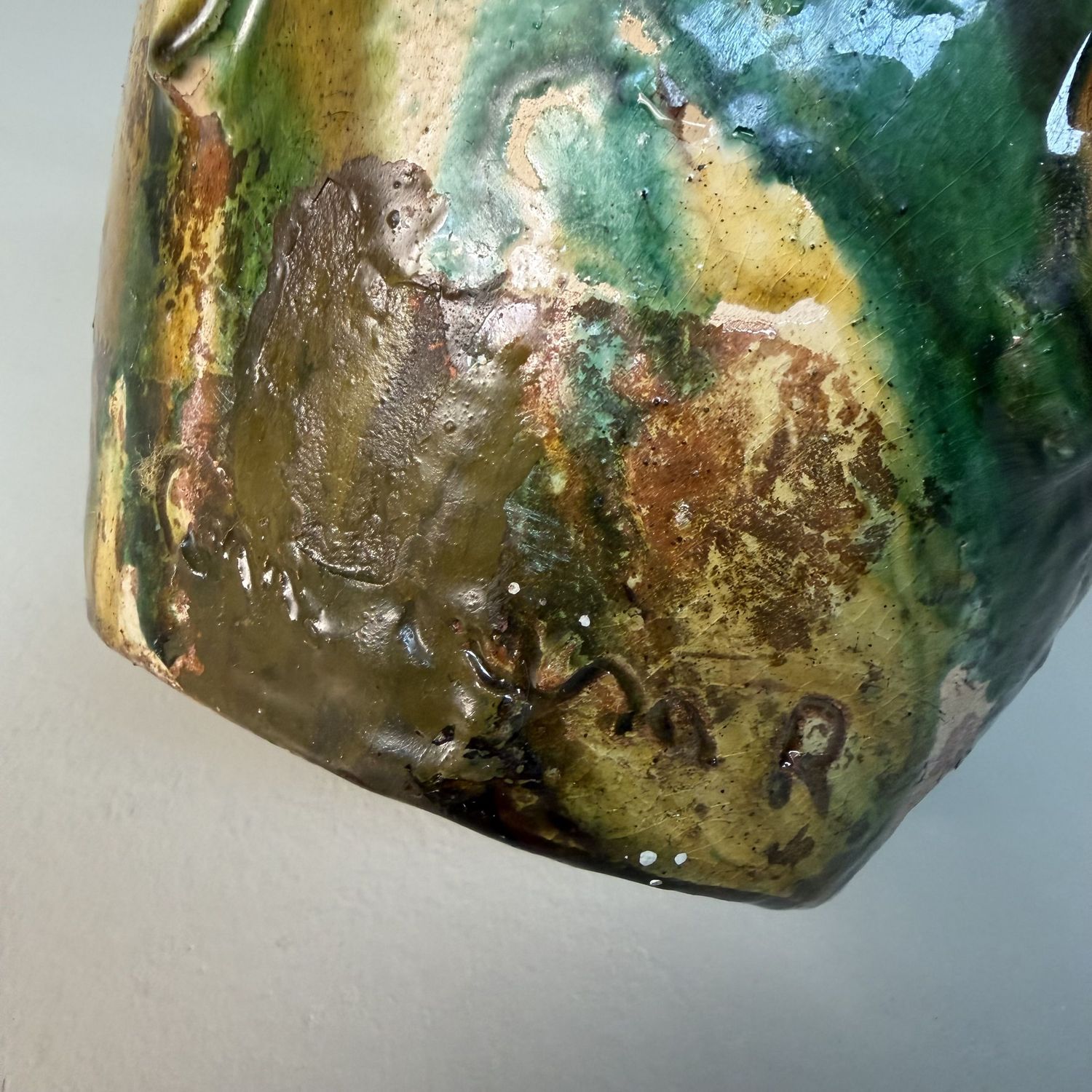 Four-Handled Ceramic Jug Vase by Rocco Condurso, Seminara, Calabria, Italy