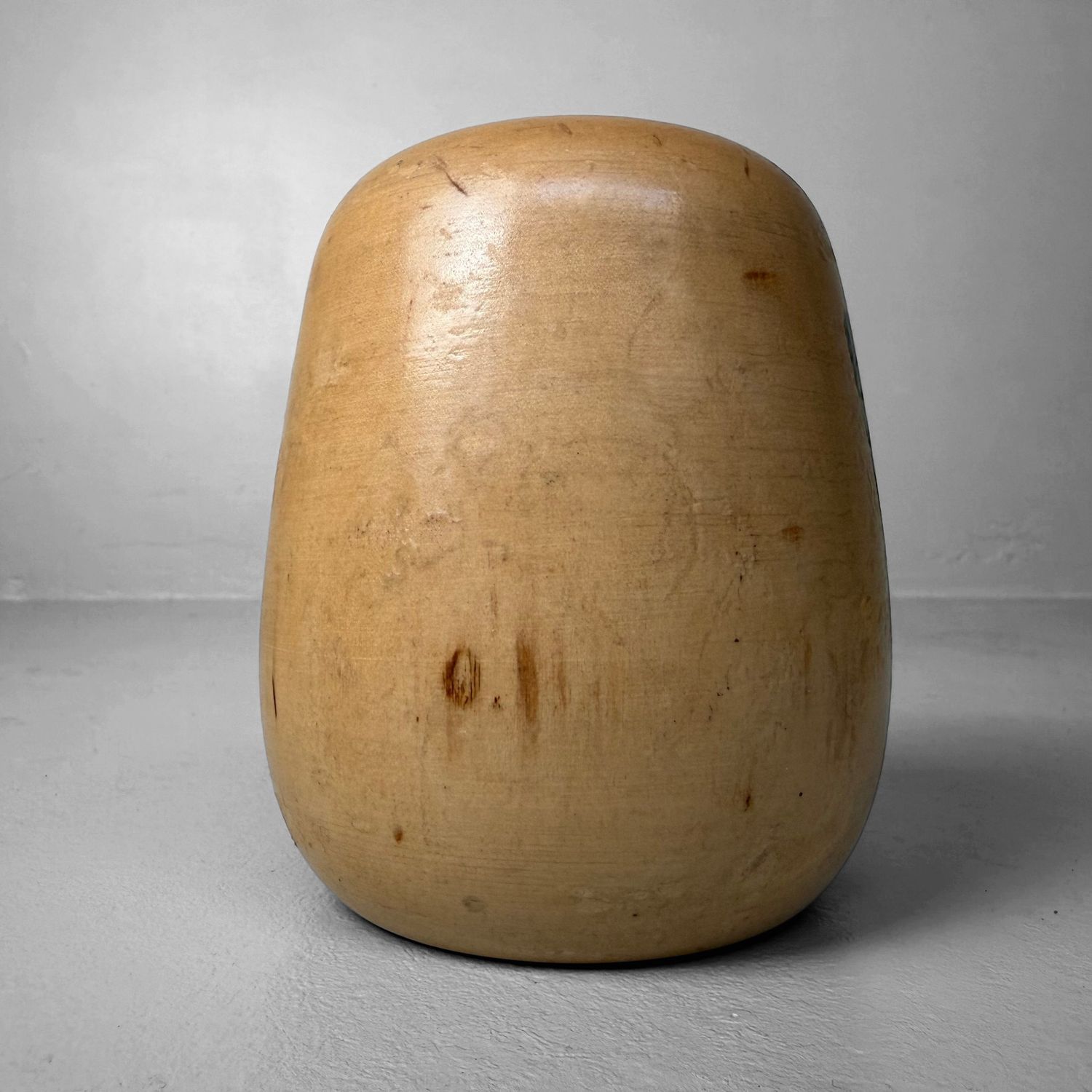 Wooden Daruma by Kazuo Takamizawa, 1970s, Japan