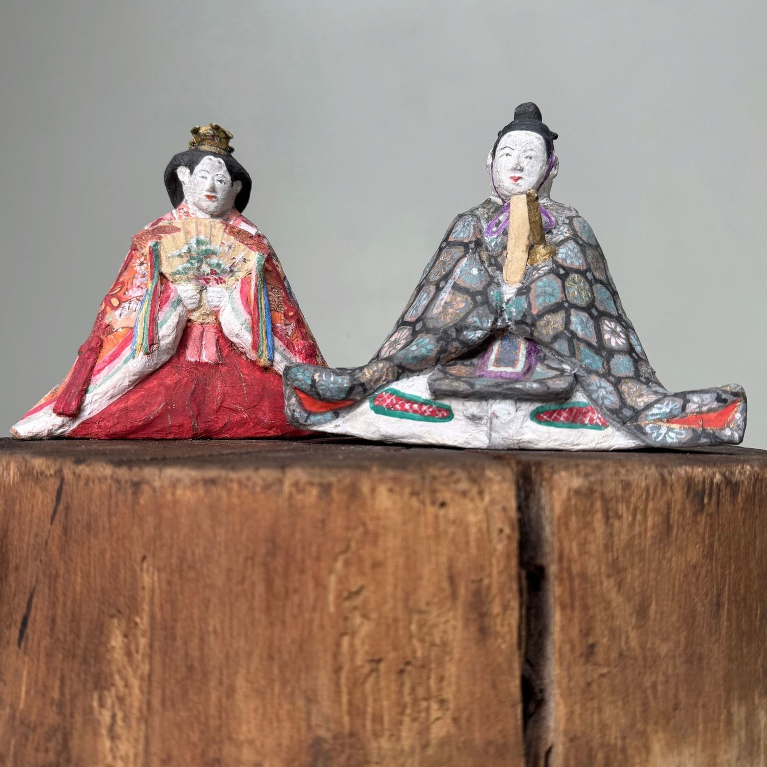 Keizerlijk Hina-Paar, Papier-Mâché, 1948, Japan