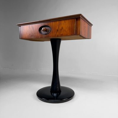 Vintage Bijzettafel met Lade, Jaren 1960, Italië