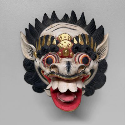 Wooden Barong Mask, Wall Decoration, 1980s, Indonesia