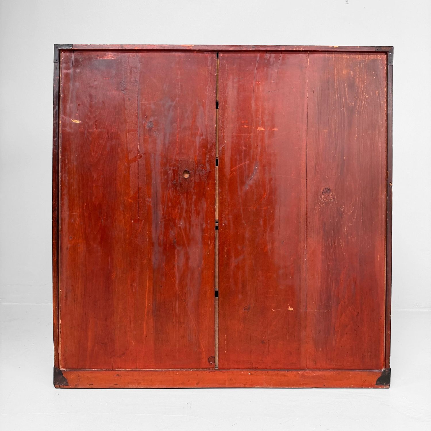 Red Chest of Drawers, Decorative Tansu, 1920s, Japan