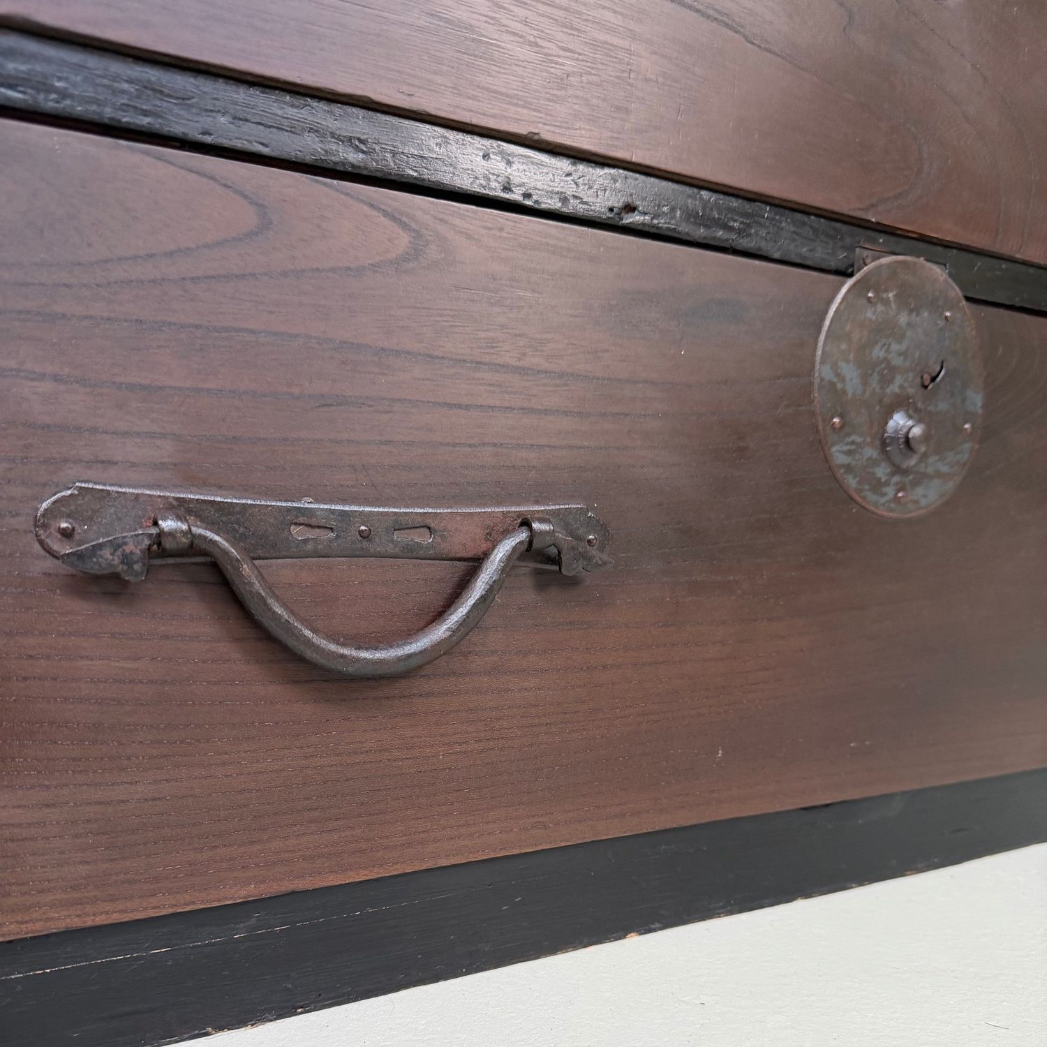 Low Tansu Chest with Two Drawers, c. 1900, Japan
