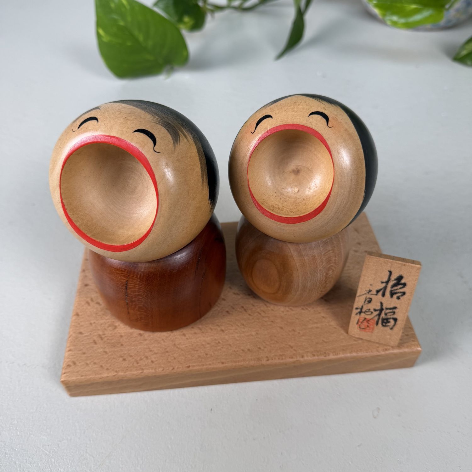 ​Shōfuku Kokeshi Set van Sato Koson, Jaren 80, Japan