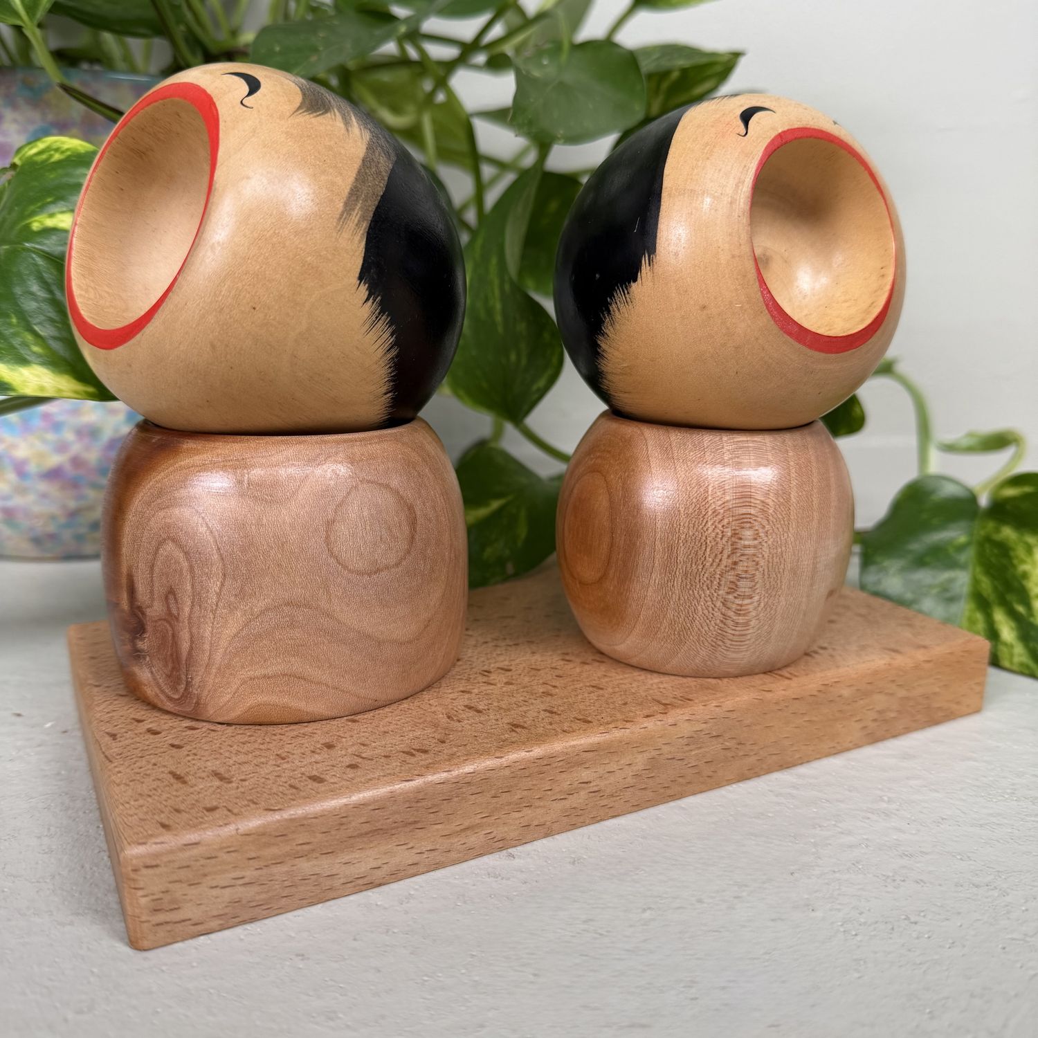 ​Shōfuku Kokeshi Set van Sato Koson, Jaren 80, Japan