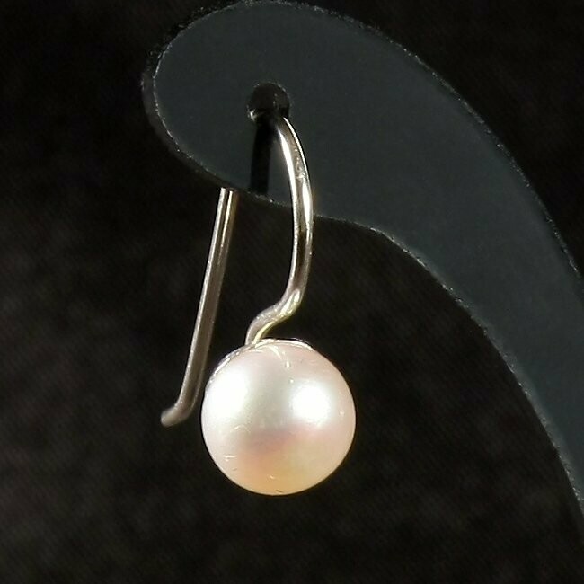 Colibri Perla Blanca Pendientes