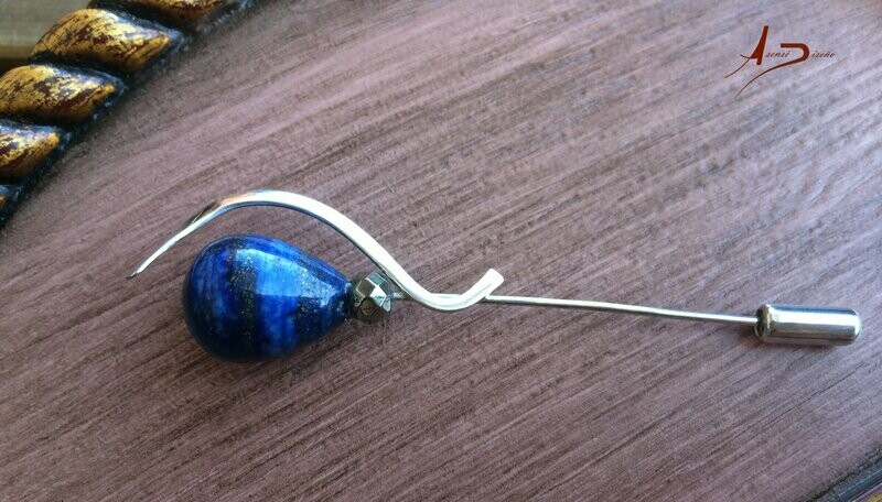 Encargos Especiales Lapislazuli Pirita Alfiler