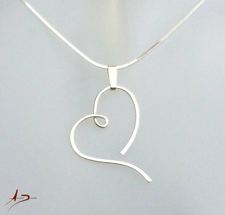 Corazón Plata Colgante