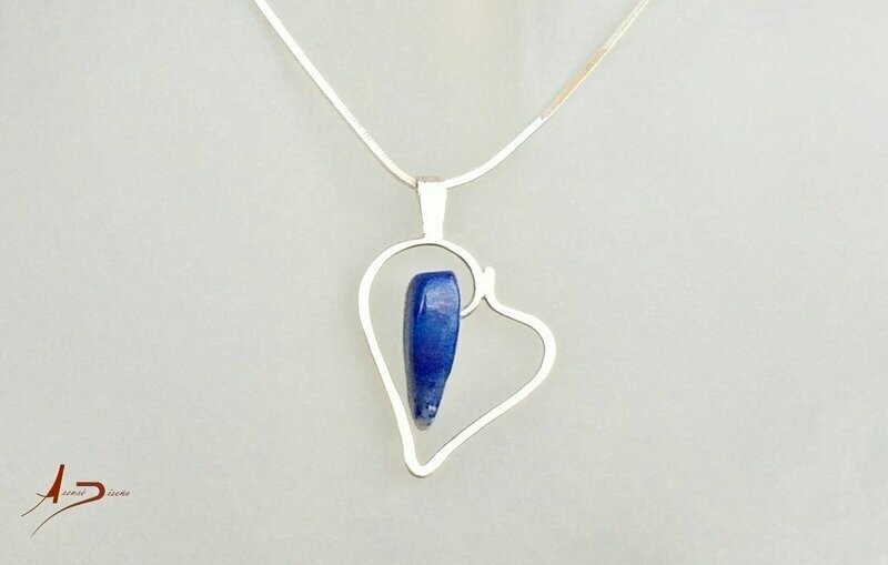 Corazón Lapislazuli Colgante
