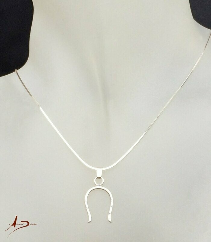 Miniatura Herradura Plata Collar