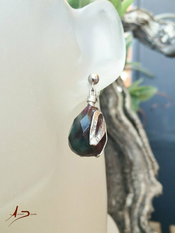 Encargos Especiales Jade Granate Verde Pendientes
