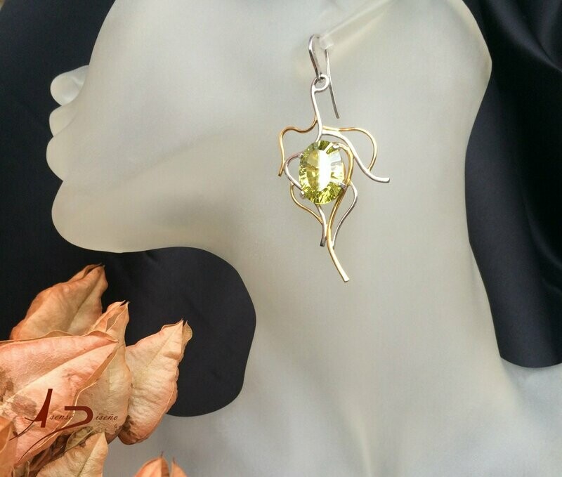 Encargos Especiales Zirconia Verde Pendientes