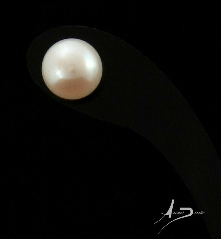Marma Perla Blanca Cultivada Pendientes