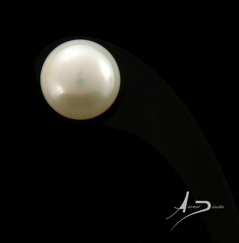 Miradas Perla Blanca Pendientes