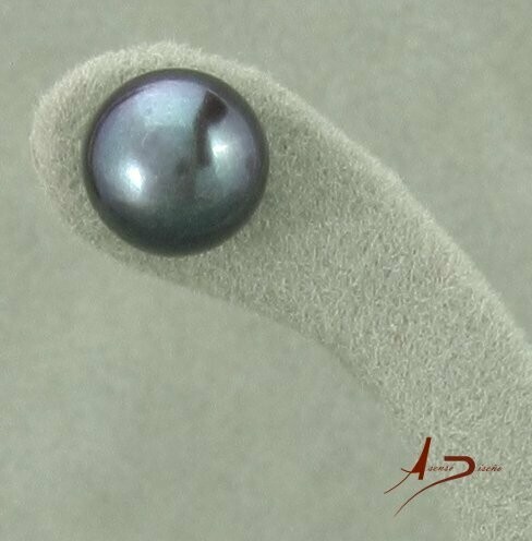 Miradas Perla Gris Pendientes