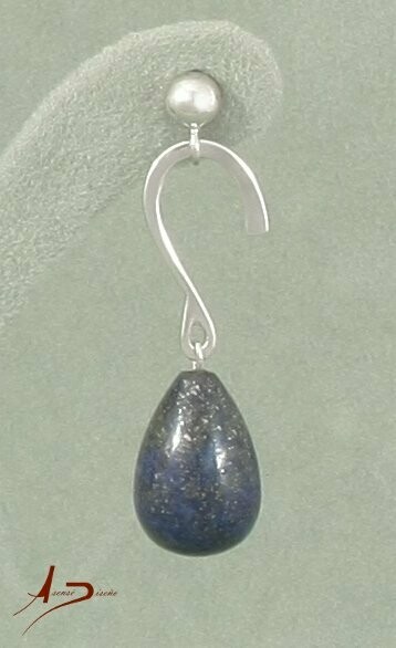 Única Lapislazuli Gota Pendientes