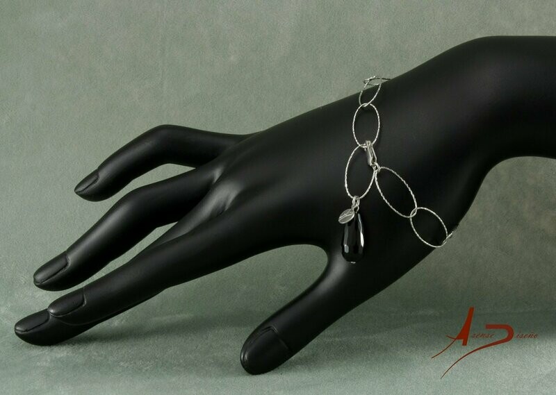 Fantasía Ágata Negra Pulsera